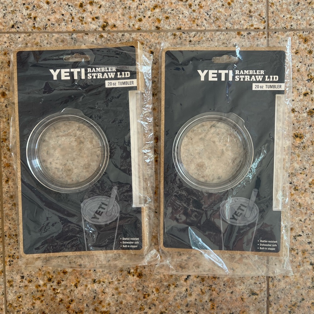 Yeti Rambler 20oz Straw Lid pack of 2! NWT